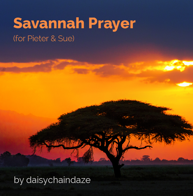 cd artwork cover of ‘Savvanah Prayer’ by daisychaindaze